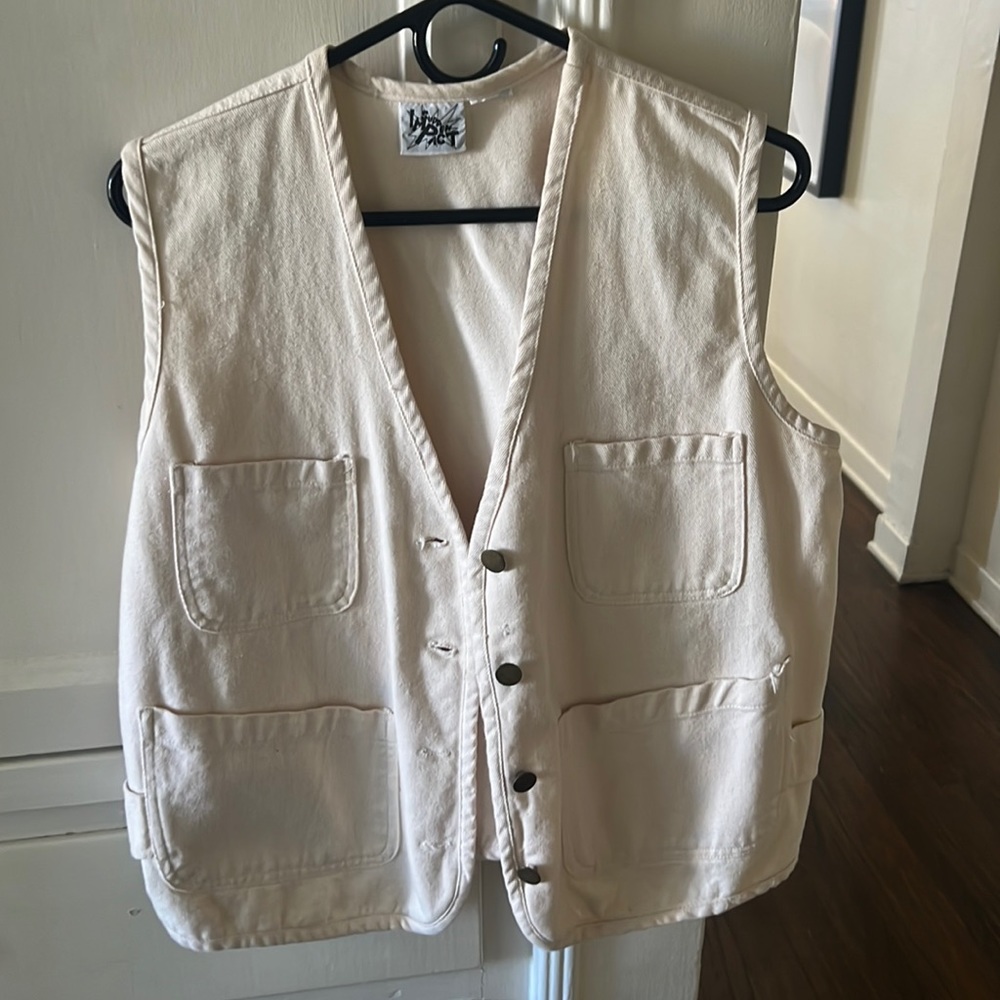 Cream vest